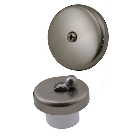 Jones Stephens Brushed Nickel One-Hole Flip-It Tub Drain Trim Kit P35172